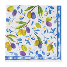 Cargar imagen en el visor de la galería, Servilleta Cocktail Mediterranean Blue / Paquete de 20
