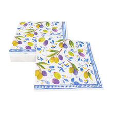 Cargar imagen en el visor de la galería, Servilleta Cocktail Mediterranean Blue / Paquete de 20
