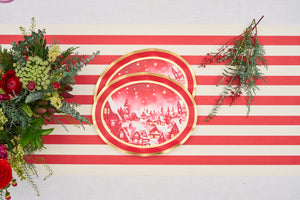 Bandejas de Servir Christmas Village   / Paquete de 8