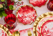 Cargar imagen en el visor de la galería, Platos Appetizer Bowl Christmas Village  - Paquete de 8
