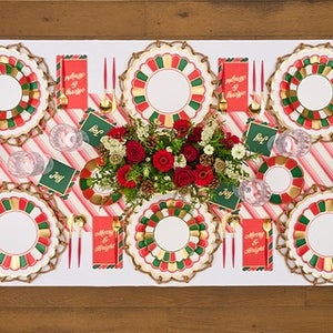 Platos de Postre Joyful Christmas - Paquete de 8