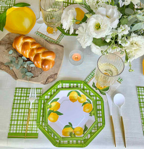 Platos Grandes Lemon & Stem / Paquete de 8
