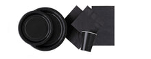Cargar imagen en el visor de la galería, Platos de Postre Midnight Black  - Paquete de 8
