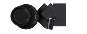 Platos de Postre Midnight Black  - Paquete de 8