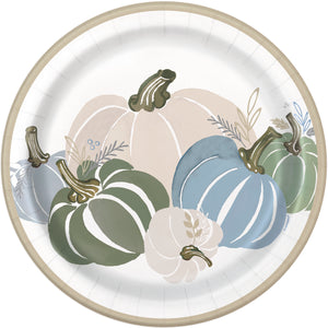 Platos Grandes Pastel Thanksgiving / Paquete de 8