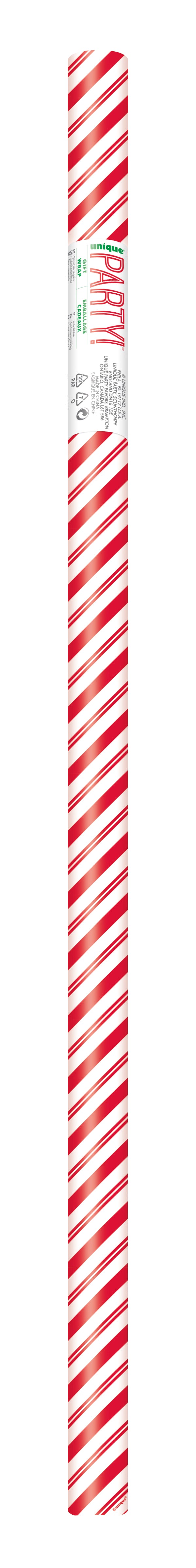 Papel de Regalo Candy Cane - Rollo