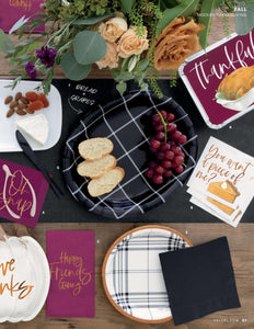 Platos de Postre Thankful - Paquete de 8