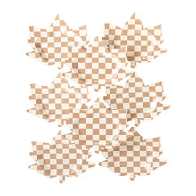 Cargar imagen en el visor de la galería, Platos Grandes Checkered Maple Plate - Paquete de 8
