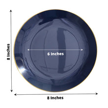 Cargar imagen en el visor de la galería, Platos de Postre Glossy Navy Blue - Paquete de 10
