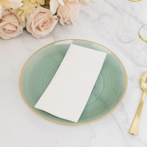 Platos Grandes Translucent Dusty Sage Green - Paquete de 10