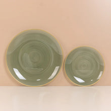 Cargar imagen en el visor de la galería, Platos de Postre Translucent Dusty Sage Green - Paquete de 10
