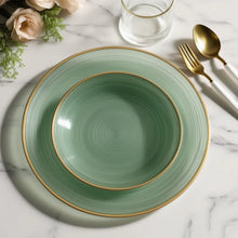 Cargar imagen en el visor de la galería, Platos Grandes Translucent Dusty Sage Green - Paquete de 10
