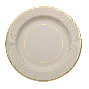 Platos Grandes Taupe Sunray - Paquete de 8