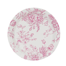 Cargar imagen en el visor de la galería, Platos Grandes Pink French Toile - Paquete de 8
