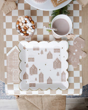 Cargar imagen en el visor de la galería, Platos Grandes Gingerbread House  - Paquete de 8
