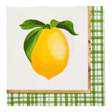 Cargar imagen en el visor de la galería, Servilletas Cocktail Lemon &amp; Stem  - Paquete de 20
