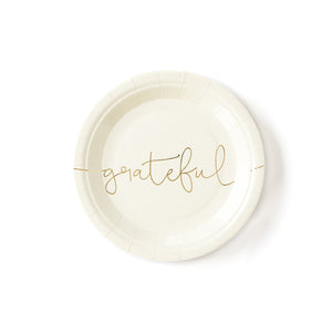 Platos de Postre Thankful - Paquete de 8