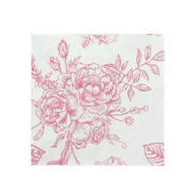 Cargar imagen en el visor de la galería, Servilletas Lunch Pink French Toile - Paquete de 20
