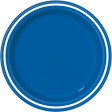 Cargar imagen en el visor de la galería, Platos Grandes Azul Royal Thin Stripe - Paquete de 8
