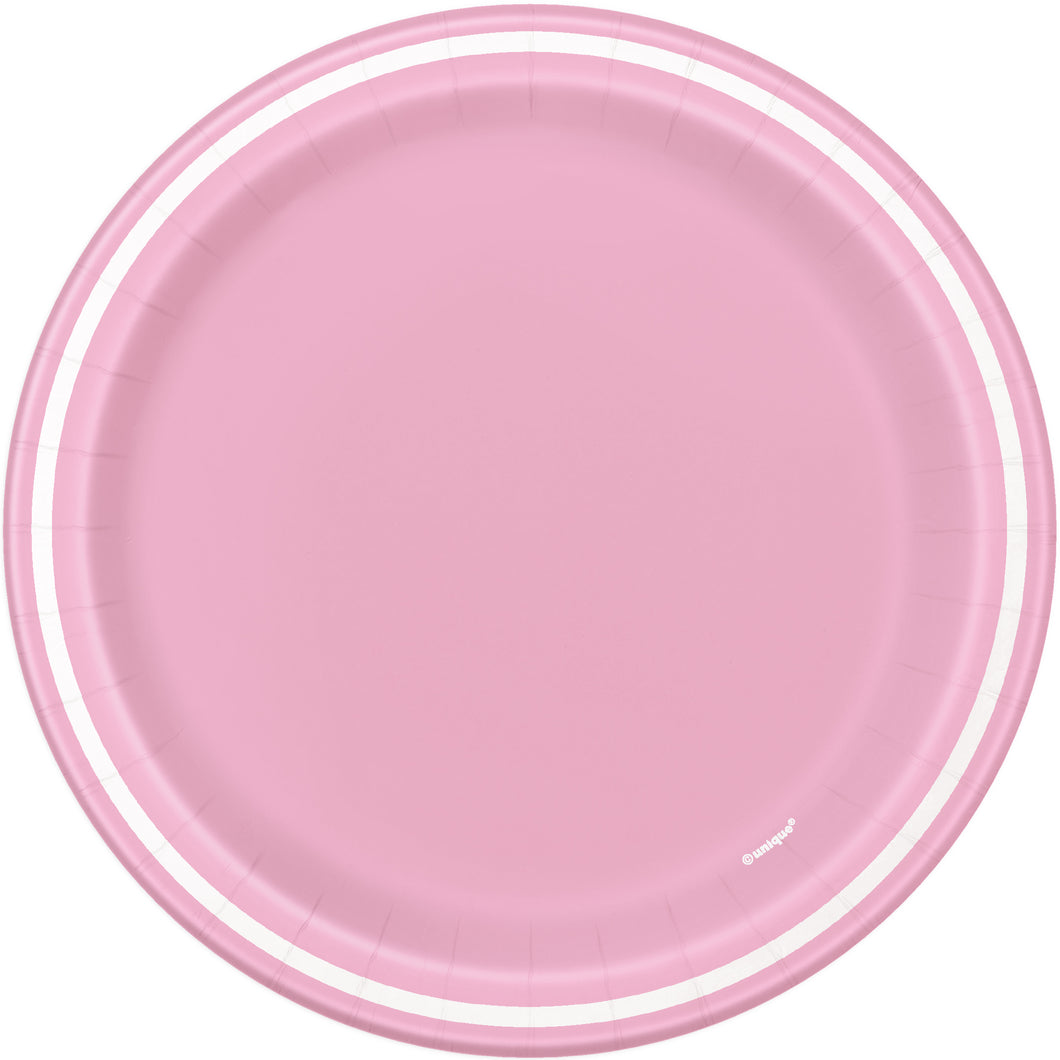 Platos de Postre Lovely Pink Thin Stripe - Paquete de 8