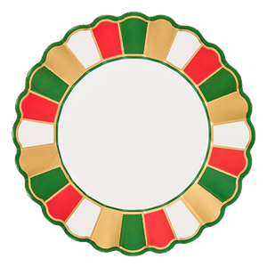 Platos de Postre Joyful Christmas - Paquete de 8