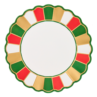 Platos de Postre Joyful Christmas - Paquete de 8