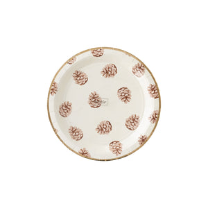 Platos de Postre Pine Cone - Paquete de 8