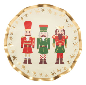 Platos de Postre Nutcracker  / Paquete de 8