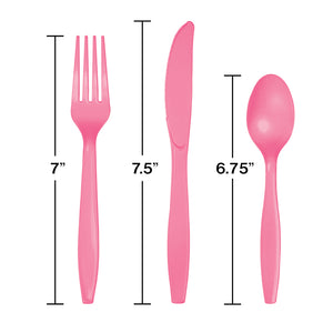 Candy Pink Cutlery - Happy Plates