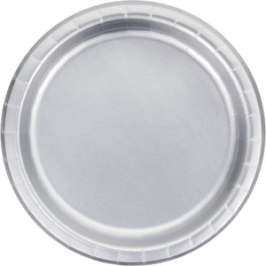 Silver Dinner Plates - Happy Plates
