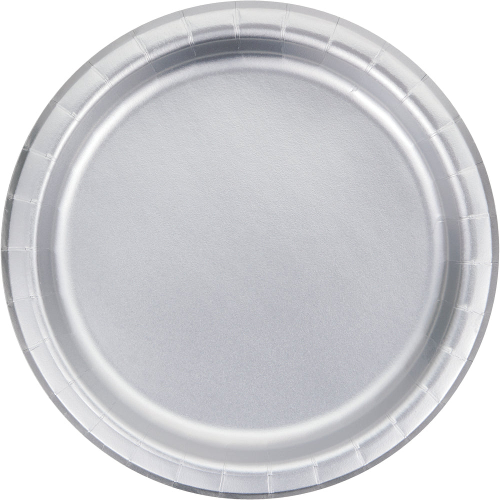 Silver Dinner Plates - Happy Plates