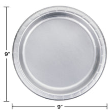 Cargar imagen en el visor de la galería, Silver Dinner Plates - Happy Plates
