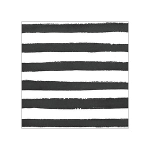 Black & White Stripes Tablecloth - Happy Plates