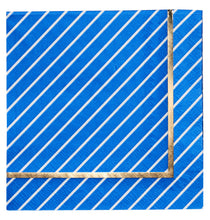 Cargar imagen en el visor de la galería, Servilletas Cocktail Bright Blue &amp; Gold / Paquete de 20
