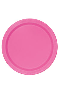 Platos de Postre Hot Pink - Paquete de 8
