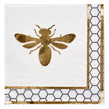 Cargar imagen en el visor de la galería, Servilleta Cocktail Honeybee / Paquete de 20
