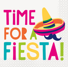 Cargar imagen en el visor de la galería, Servilletas Time for a Fiesta  /  Paquete de 16
