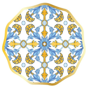 Platos Grandes Moroccan Tile / Paquete de 8