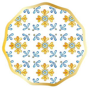 Platos de Postre Moroccan Tile / Paquete de 8