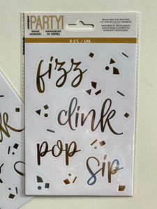 Sticker para Copas Pop Clink Fizz